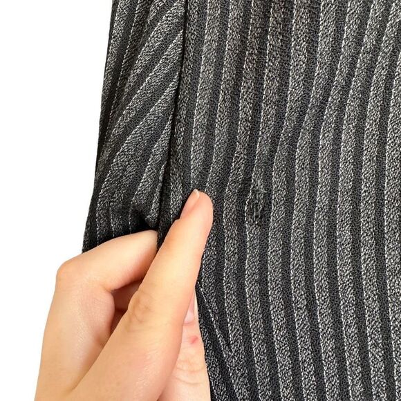 Vintage 90s Pendleton 100% Virgin Wool Pinstripe Blazer Black - Picture 12 of 12